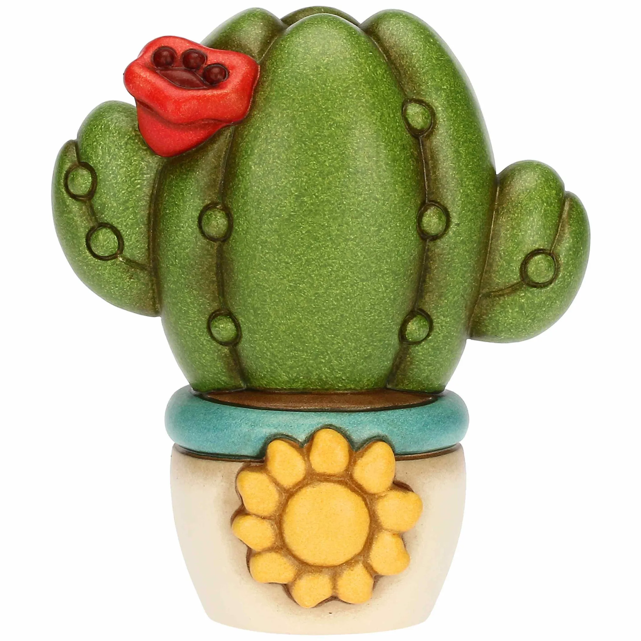 THUN Vasetto cactus con papavero, medio* Altri Oggetti Decorativi