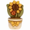 THUN Vasetto soprammobile con girasole e coccinella - Auguri medio* Country|Vasi E Coprivasi