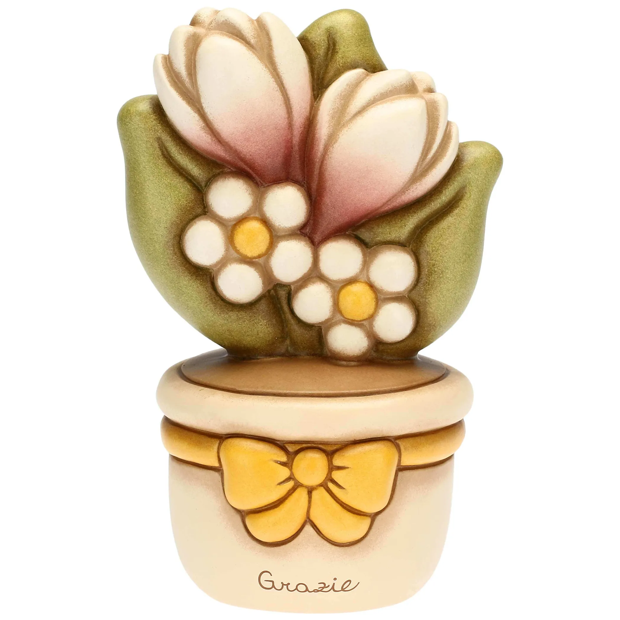 THUN Vasetto soprammobile con fiori - Grazie medio* Country|Vasi E Coprivasi