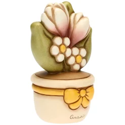 THUN Vasetto soprammobile con fiori - Grazie medio* Country|Vasi E Coprivasi